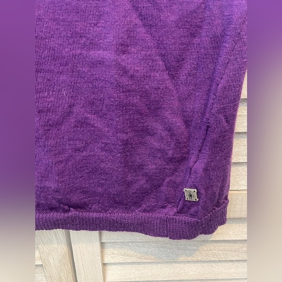 Smartwool Women’s Purple V-Neck Sweater Size M - Picture 4 of 7